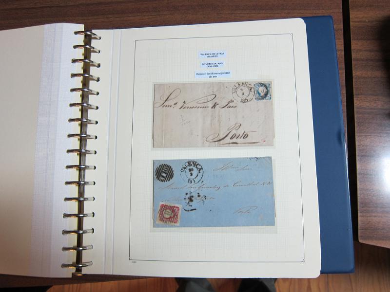 0019 (186).JPG -     Lote:    19      Marcofilia      Lotes Especiais       Descrição:         Portugal. Colecção especializada de carimbos de duplo círculo, tipo 1852, montada em 4 álbuns Lindner, com selos de diversas emissões e cartas, com estudo minucioso de cada marca. Lote a ver.         Lote       Valor Base:     &euro; 2.500,00     Valor Venda:     Retirado     